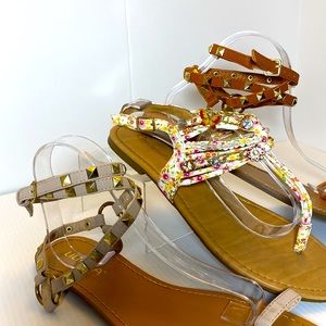 Bundle of 3 Sandals size 10